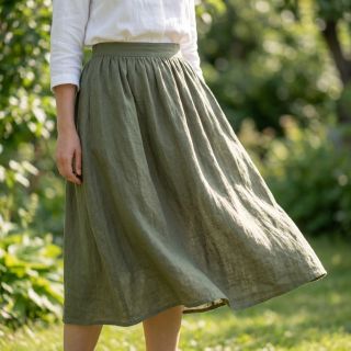 Țesătură din bumbac SLUB WASHED pickle