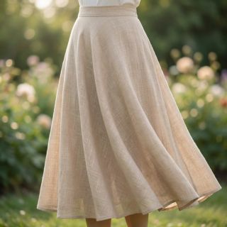 Țesătură din bumbac SLUB WASHED beige