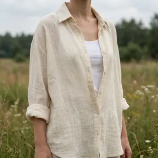 Țesătură din bumbac SLUB WASHED SIMPLY NATURAL