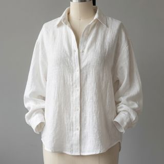 Țesătură din bumbac SLUB WASHED off white