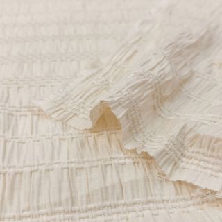 Viscoză CHENILLE JACQUARD ecru