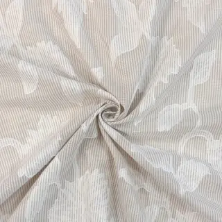Țesătură din bumbac YARN DYED Stripes JACQUARD Flowers sand