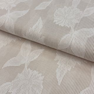 Țesătură din bumbac YARN DYED Stripes JACQUARD Flowers sand