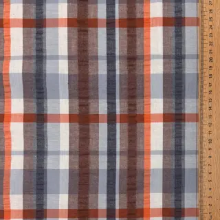 Țesătură din bumbac SEERSUCKER YARN DYED Checks blue