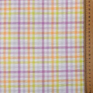 Țesătură din bumbac SEERSUCKER YARN DYED Checks multi
