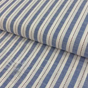 Țesătură din bumbac YARN DYED Stripes Nina blue