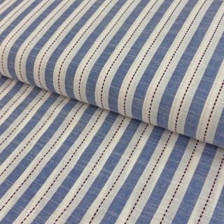 Țesătură din bumbac YARN DYED Stripes Nina blue
