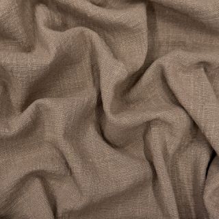Țesătură din bumbac SLUB WASHED taupe