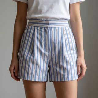 Țesătură din bumbac YARN DYED Stripes Nina blue