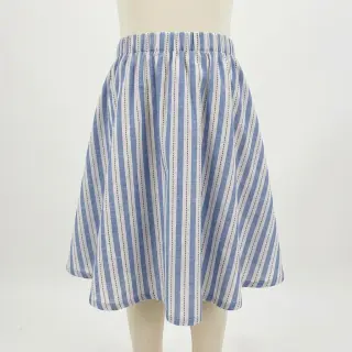Țesătură din bumbac YARN DYED Stripes Nina blue