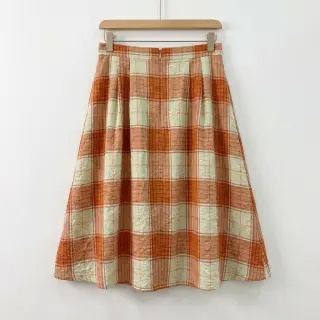 Viscoză CRINKLE Check mint