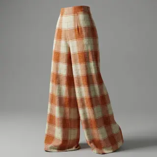 Viscoză CRINKLE Check mint