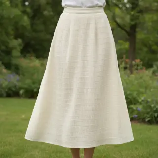 Viscoză CHENILLE JACQUARD ecru