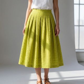 Viscoză CHENILLE JACQUARD lime