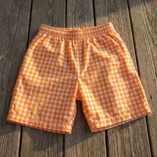 Țesătură din bumbac YARN DYED NEON SMALL Checks orange