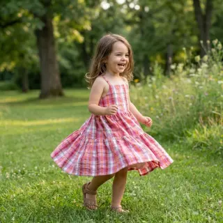 Țesătură din bumbac SEERSUCKER YARN DYED Checks pink