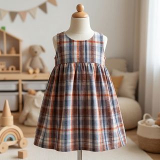 Țesătură din bumbac SEERSUCKER YARN DYED Checks blue
