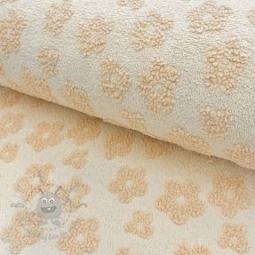 Frotir Knitted flowers ecru