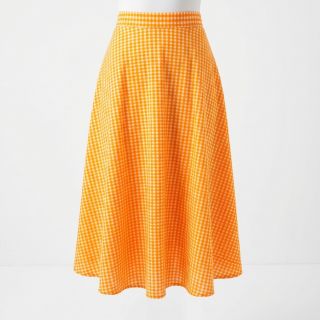 Țesătură din bumbac YARN DYED NEON BIG Checks orange