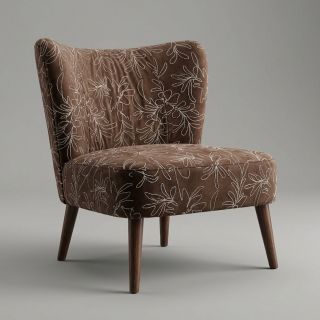 Imitație piele întoarsă Tape flower dark brown