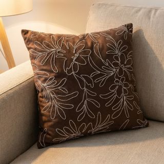 Imitație piele întoarsă Tape flower dark brown