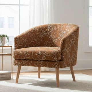 Imitație piele întoarsă Tape flower cinnamon