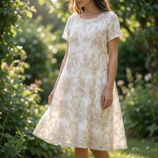 Țesătură din bumbac VOILE EMBROIDERY Kim off white