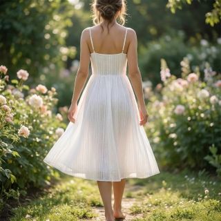 Țesătură din bumbac DOBBY Stripe off white