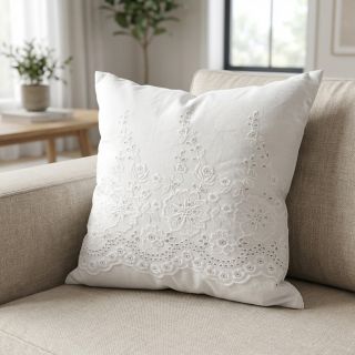 Țesătură din bumbac EMBROIDERY Leon border