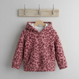 Stofă palton TEDDY Hearts old pink