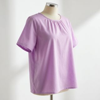 Material bumbac și vâscoză lilac