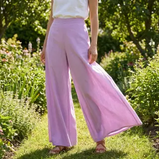 Material bumbac și vâscoză lilac