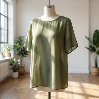 Material bumbac și vâscoză olive