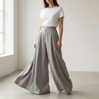 Material bumbac și vâscoză light grey