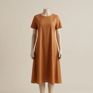 Material bumbac și vâscoză bronze
