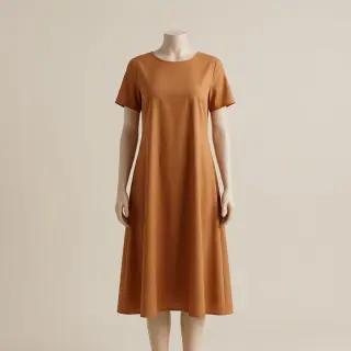Material bumbac și vâscoză bronze