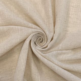 Țesătură din bumbac cu in SLUB WASHED natural