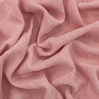 Țesătură din bumbac SLUB WASHED old rose