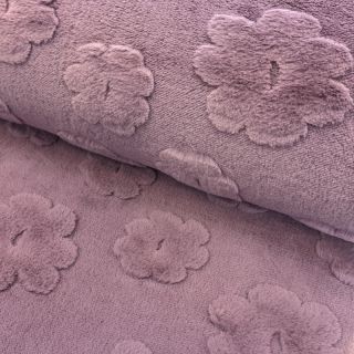 Fleece Flowers mauve