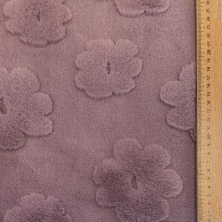 Fleece Flowers mauve