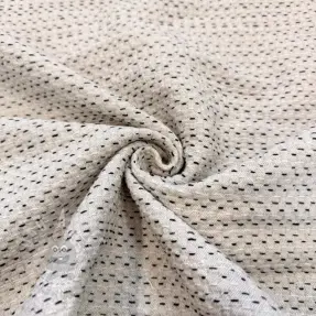 Țesătură decorativă PIQUE Khanta ecru