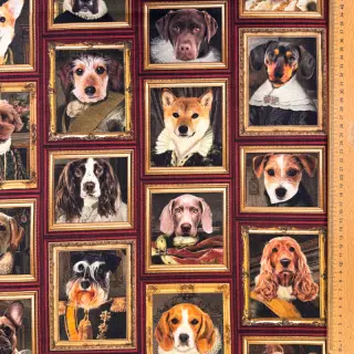 Țesătură decorativă Dogs golden age digital print