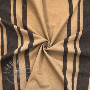 Țesătură decorativă Bernadette stripe lin noir