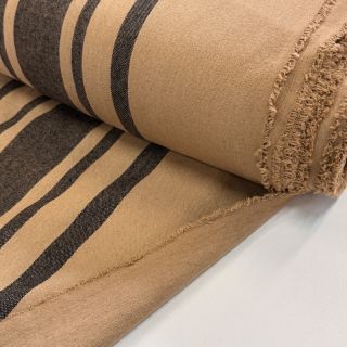 Țesătură decorativă Bernadette stripe lin noir