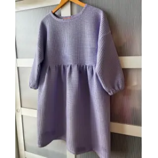 Țesătură din bumbac waffle bright lilac
