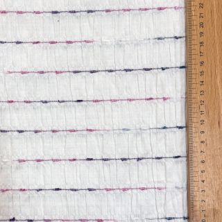 Țesătură din bumbac DOBBY CRINKLE Stripe white