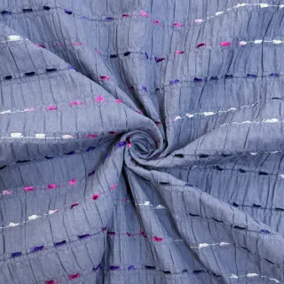 Țesătură din bumbac DOBBY CRINKLE Stripe jeans