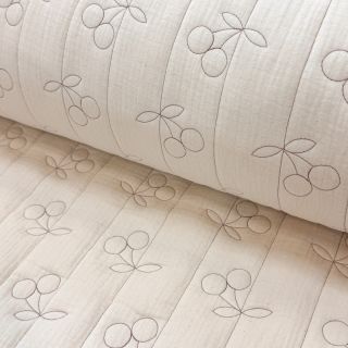 Mușelină STEPPED Cherries natural