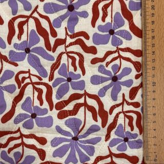 Mușelină STEPPED Flowers natural