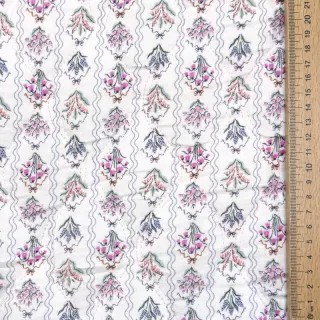 Mușelină STEPPED Flowers light pink digital print